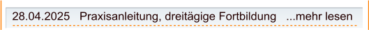 28.04.2025   Praxisanleitung, dreitägige Fortbildung   ...mehr lesen